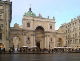Католический храм Святой Екатерины. Россия → Санкт-Петербург → Архитектура