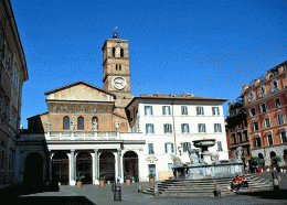 Церковь Санта Мария ин Трастевере. Италия → Рим → Архитектура