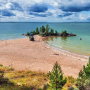 Глэмпинги у Обского моря в Новосибирске