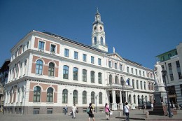 Рижская Ратуша. Латвия → Рига → Архитектура