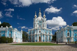 Смольный собор. Россия → Санкт-Петербург → Архитектура