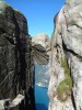 Камень-горошина Кьерагболтен, Люсефьорд, Норвегия