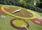 Английский парк и цветочные часы, Женева, Швейцария