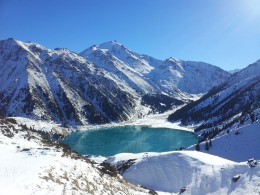 Большое Алматинское озеро. Казахстан → Алматинская область → Природа