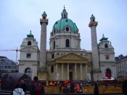 Церковь св. Карла (Карлскирхе). Австрия → Вена → Архитектура